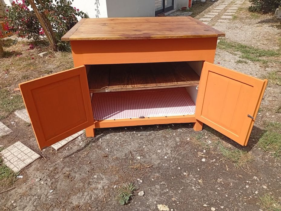 Ilha/bancada rústica