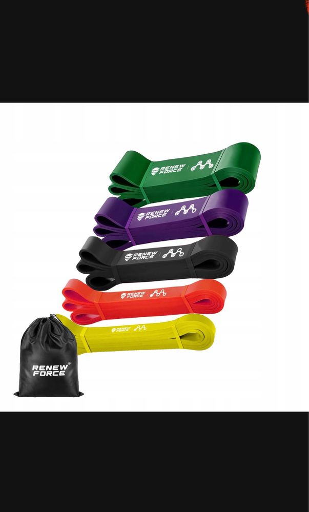 5 gum treningowych gumy oporowe fitness crossfit cross trening trx fit