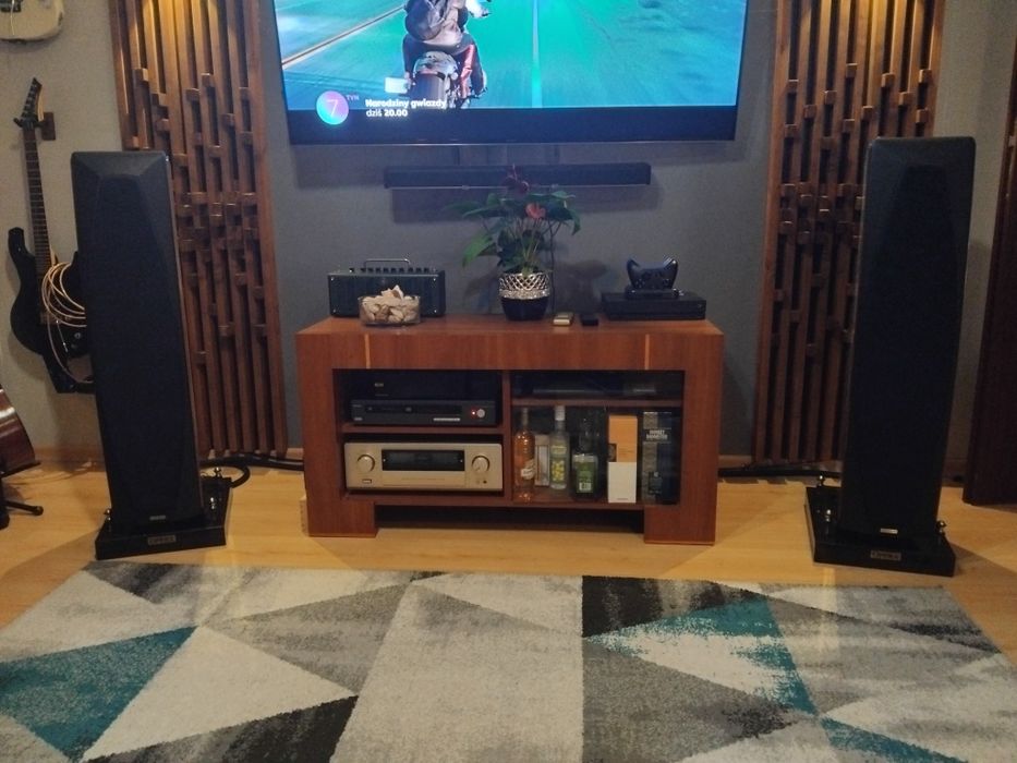 kolumny podłogowe Opera Seconda SE w kolor mahoń