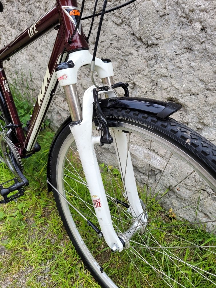 Rower KTM Life Shimano Tourney Deore  28" Amortyzator Suntour