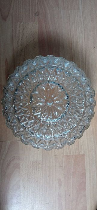 Plafon kryształowy PRL piękny  rozeta