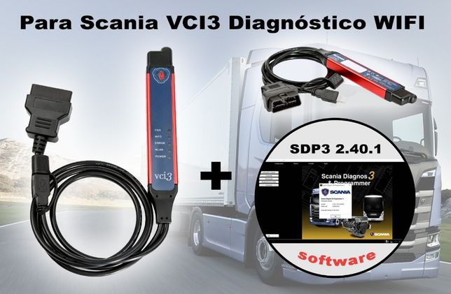 Máquina diagnóstico Scania VCI 3 + última versão SDP3 2.50.4