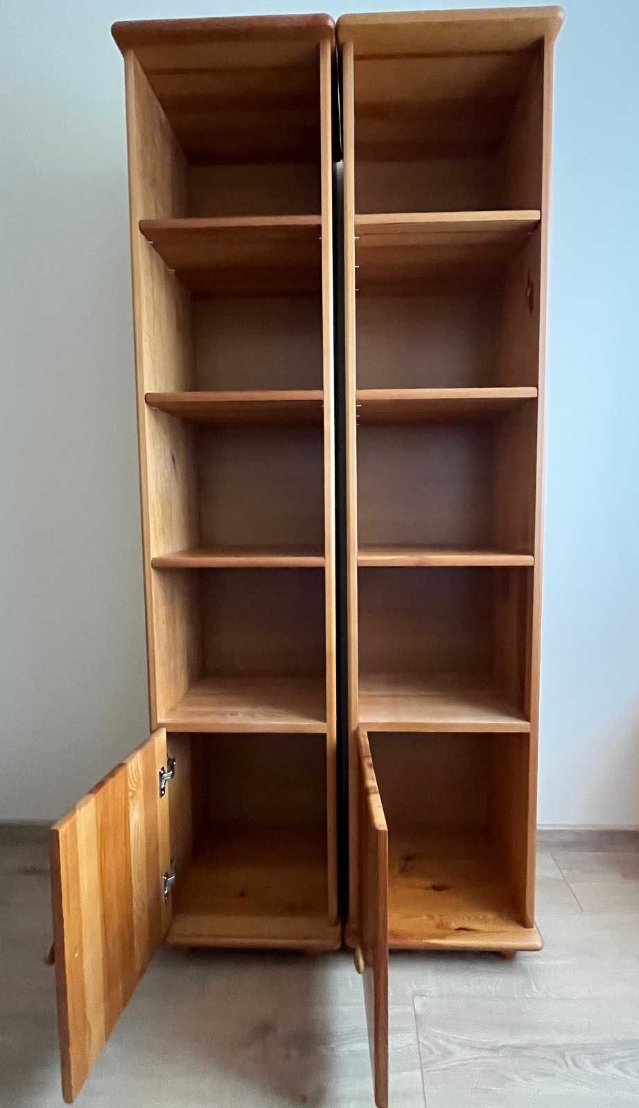 Regał Biblioteczka sosnowa JAK NOWA Kolor OLCHA 2 szt. Komplet
