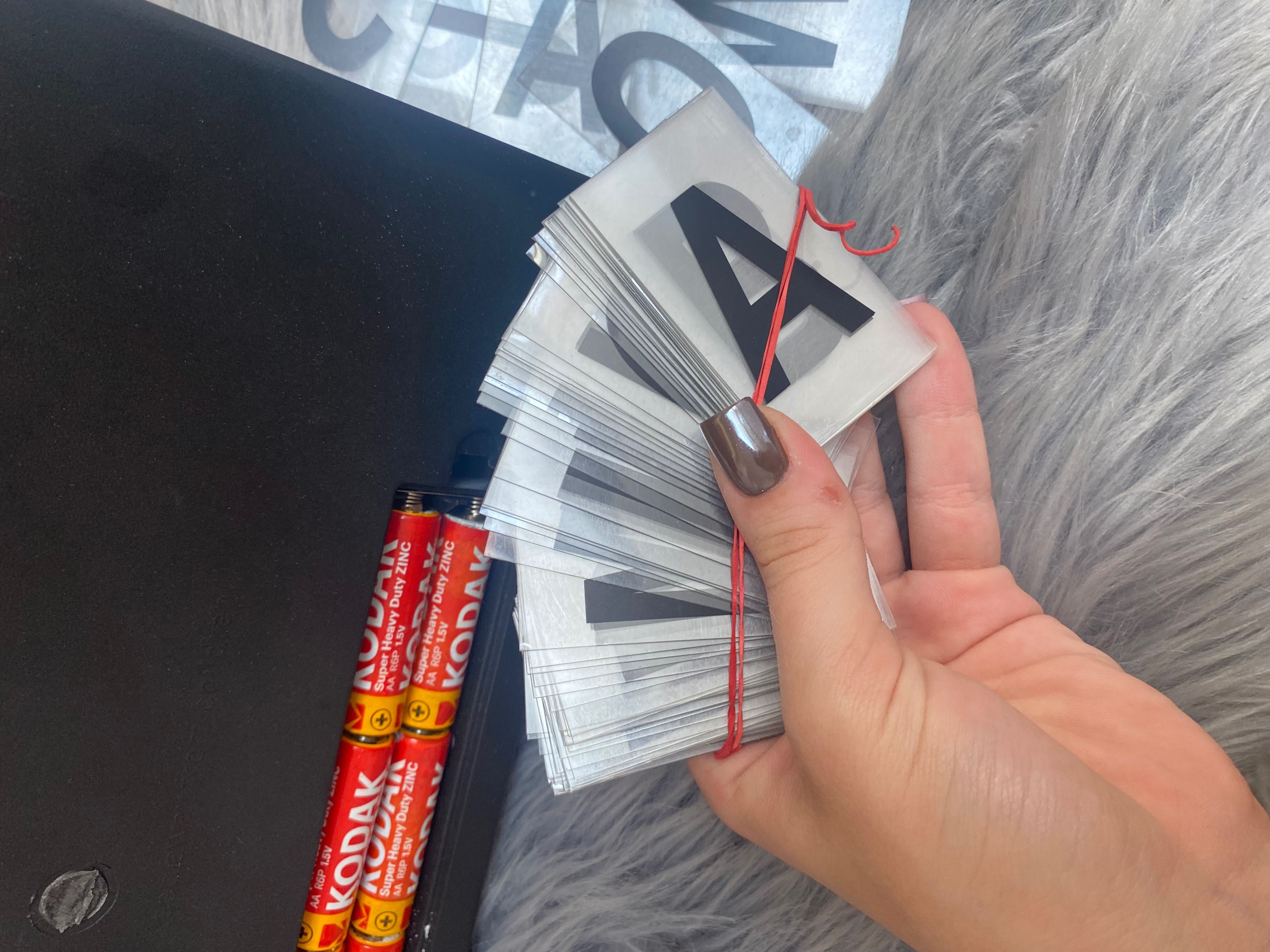 Tablica LED z literami