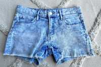 H&M spodenki jeansowe dekatyzowane jasne rozm. 158 cm