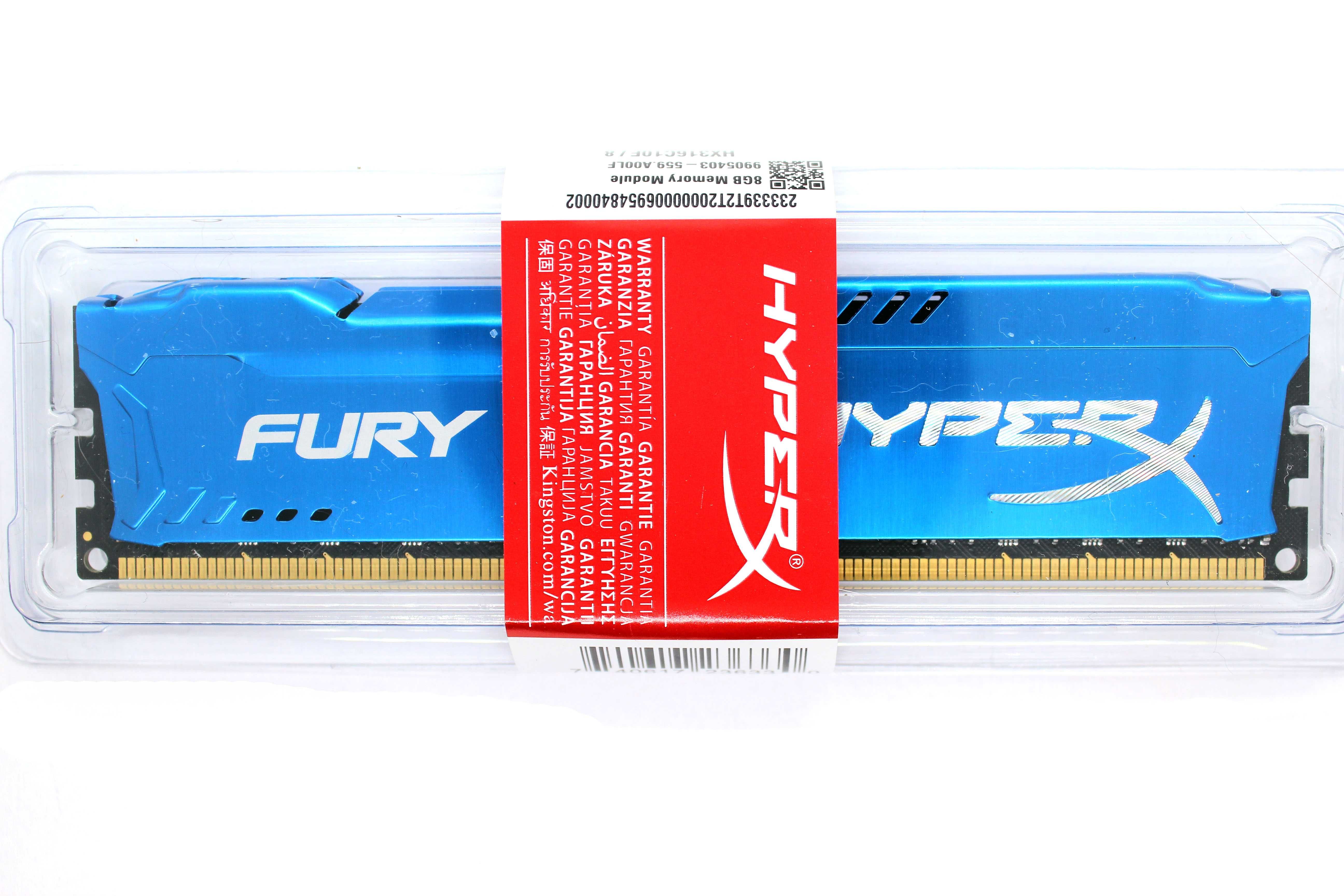 ОЗУ Kingston HyperX FURY Blue DDR3-1600 8192MB PC3-12800 (HX316C10F/8)
