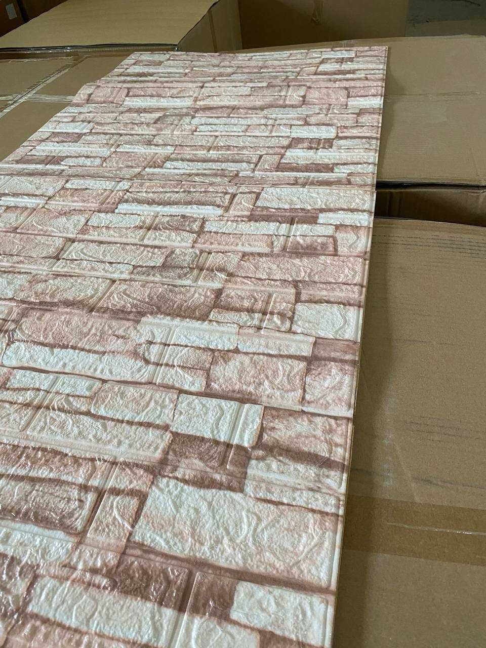 ТОП! 3Д Панели Самоклеющиеся Бежевый Катеринославский Кирпич 3D Панель