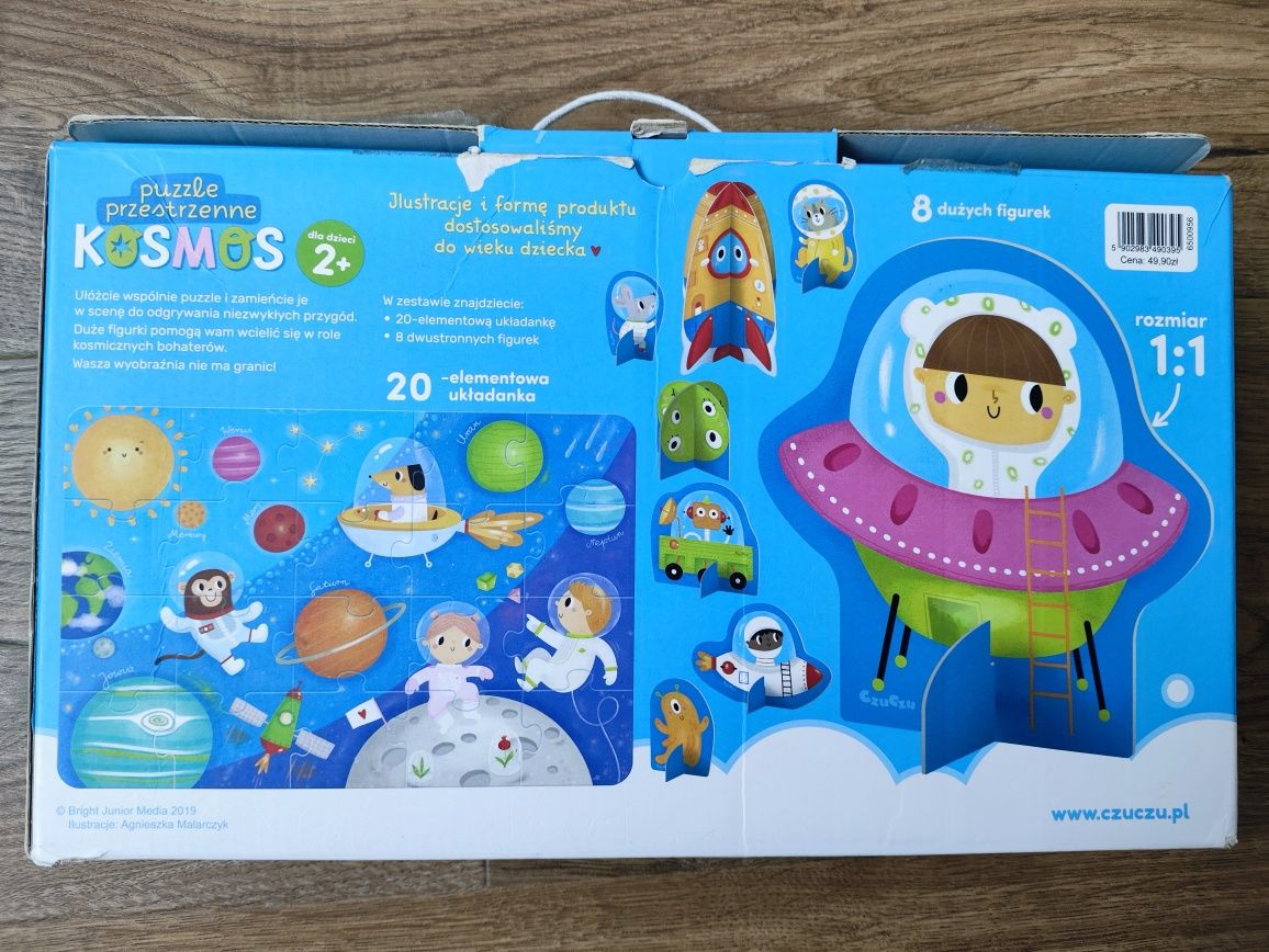 CzuCzu Kosmos puzzle z figurkami 2+ dla dzieci