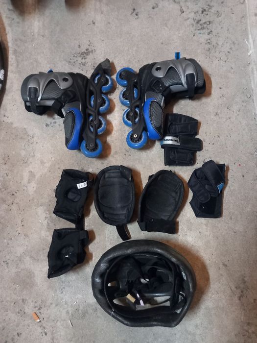Patins em linha e acessório