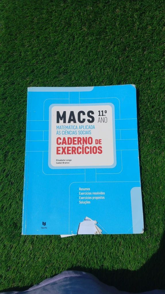 Caderno de exercícios MACS 11
