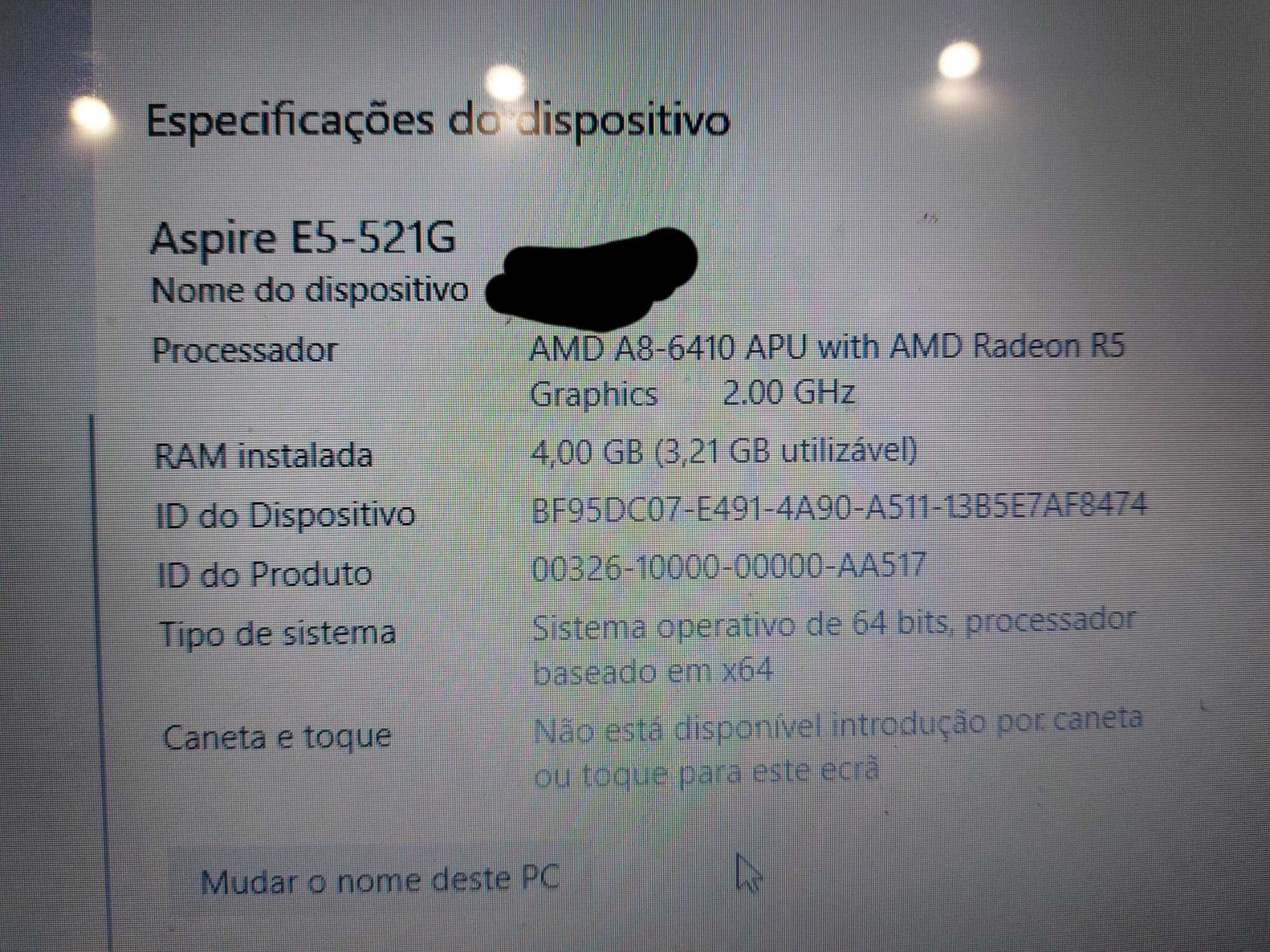 Portátil Acer Aspire E5- 521G