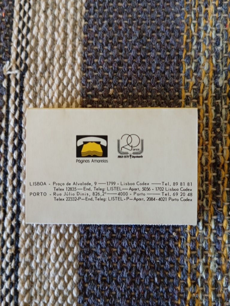 Carteira de fósforos - Páginas Amarelas
