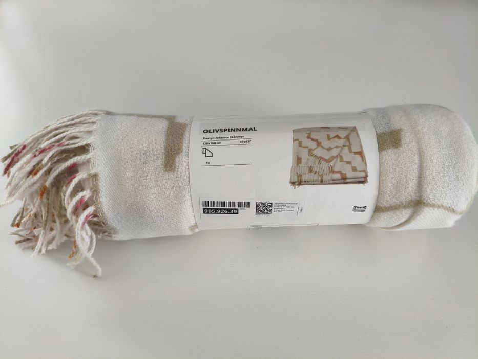 Nowy koc / Pled IKEA OLIVSPINNMAL 120×160 см