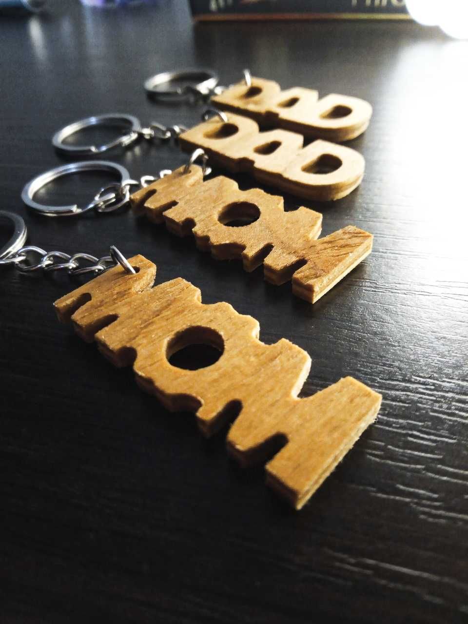Брелок деревянный на ключи