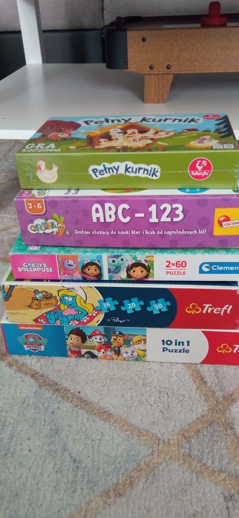 Zestaw dwie gry i puzzle