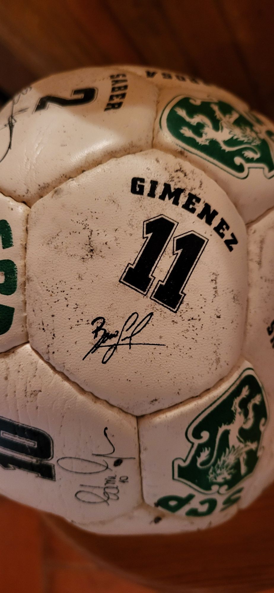 Bola de Futebol Autografada