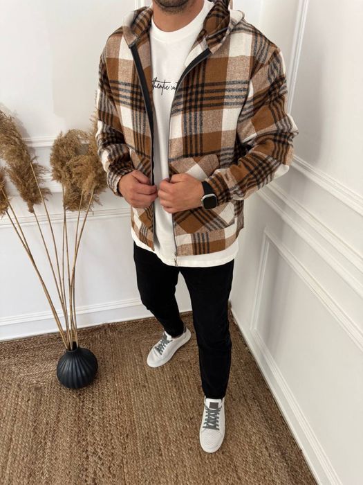 Чоловіча стильна кофта -сорочка байка