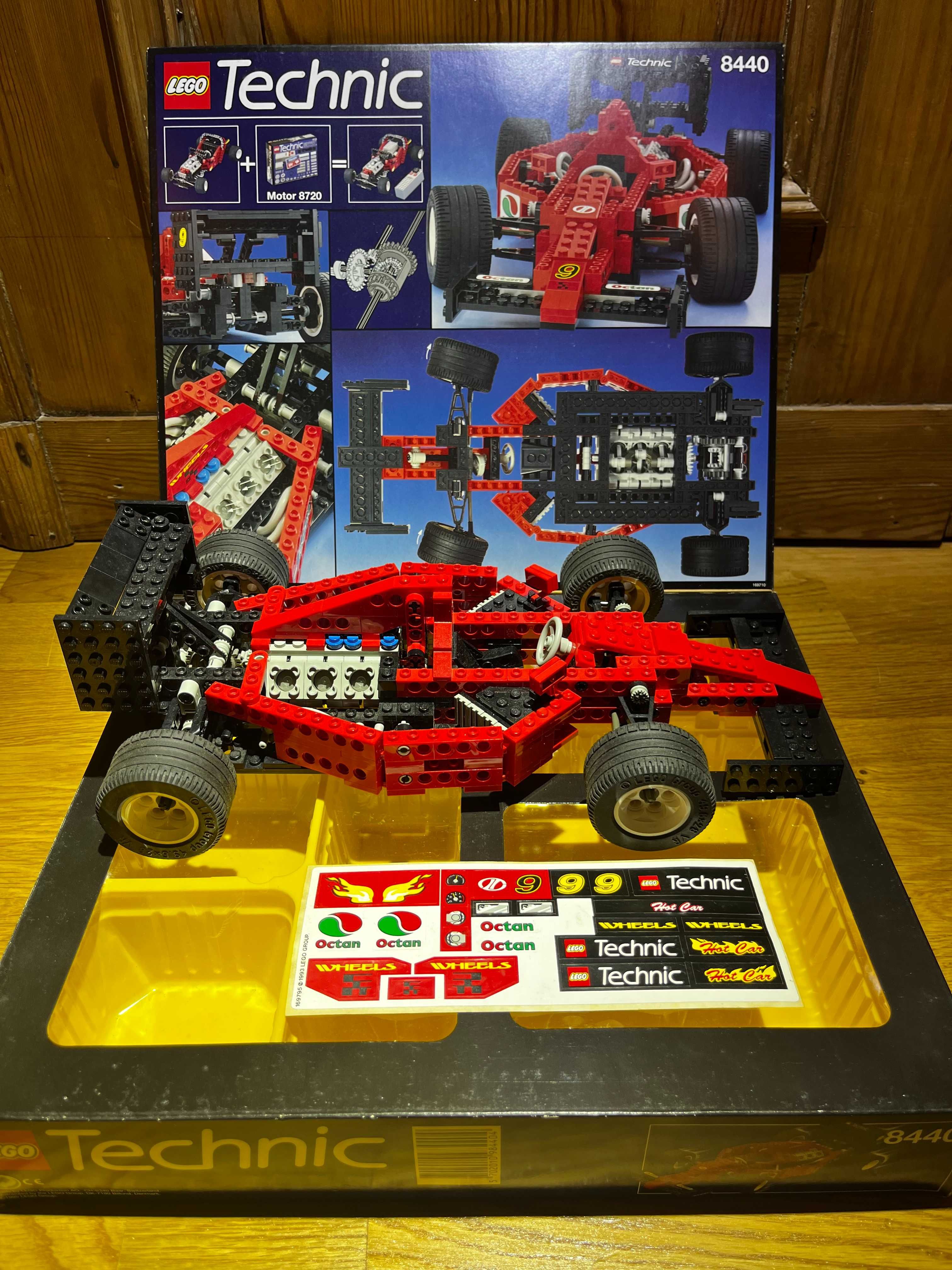 LEGO TECHNIC 8440 - Formuła 1 - 1995 ROK, naklejki ORYGINAŁ