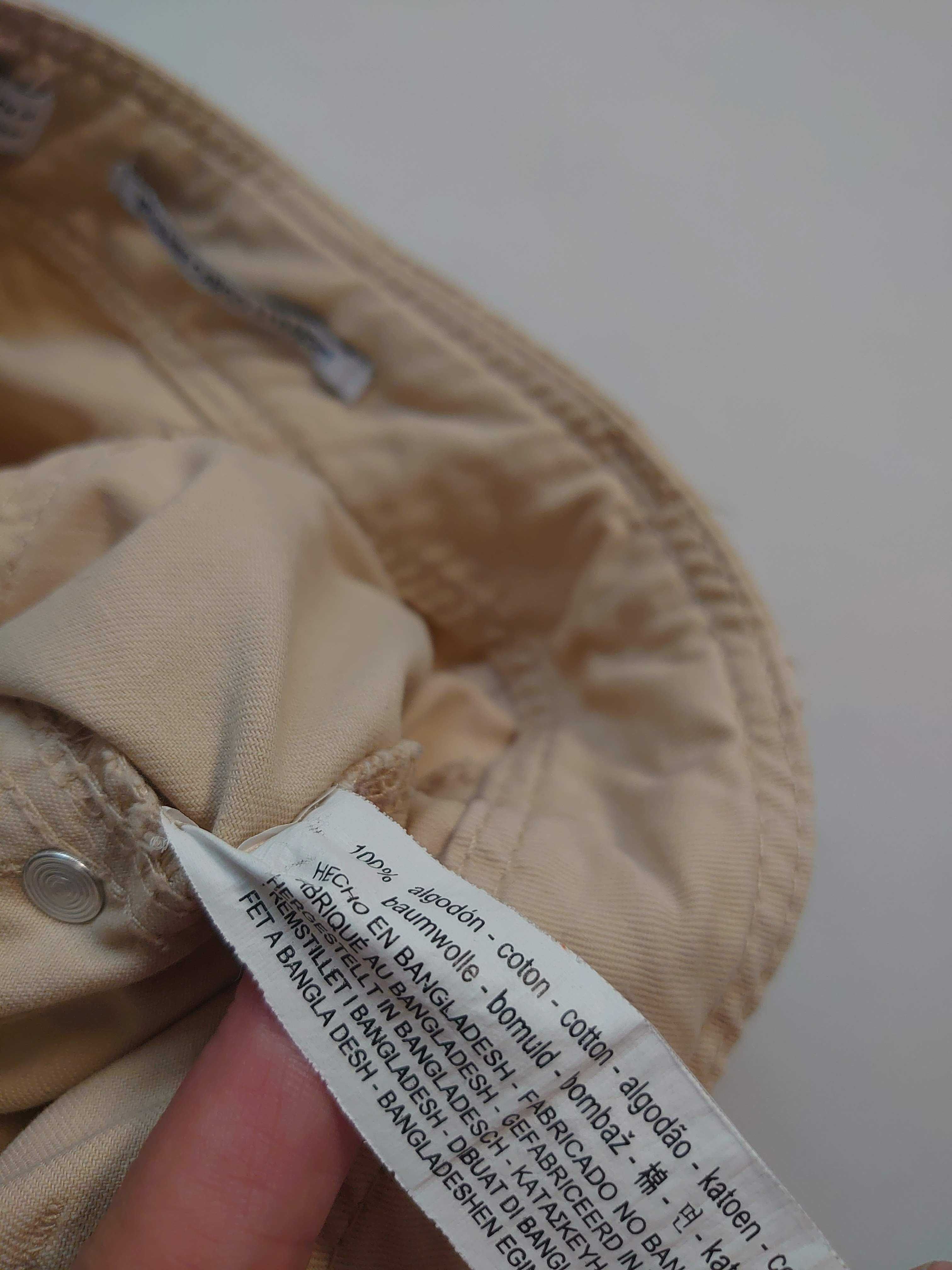 Spodnie cargo beżowe, Bershka 38