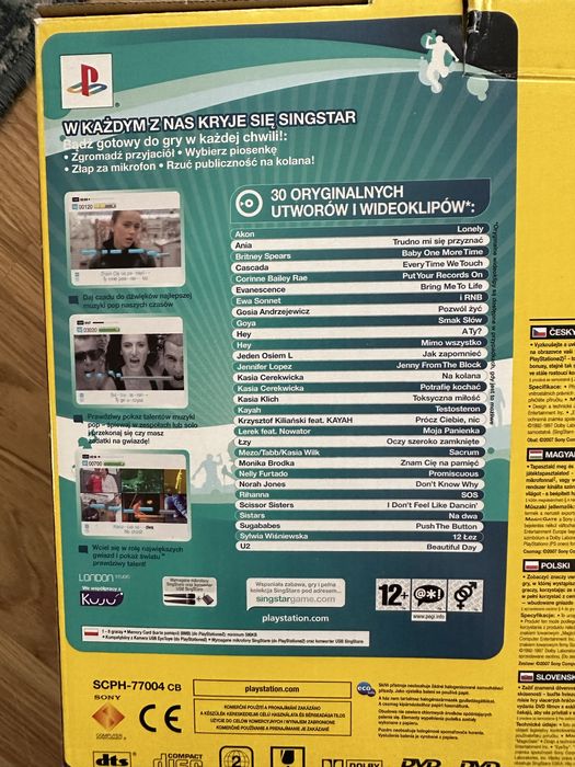 nowe playstation 2 singstar eska zestaw z mikrofonami