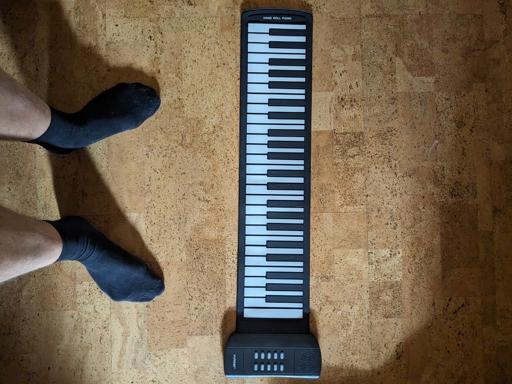 Mobilne pianino elektroniczne Hykker  silikonowe zwijane