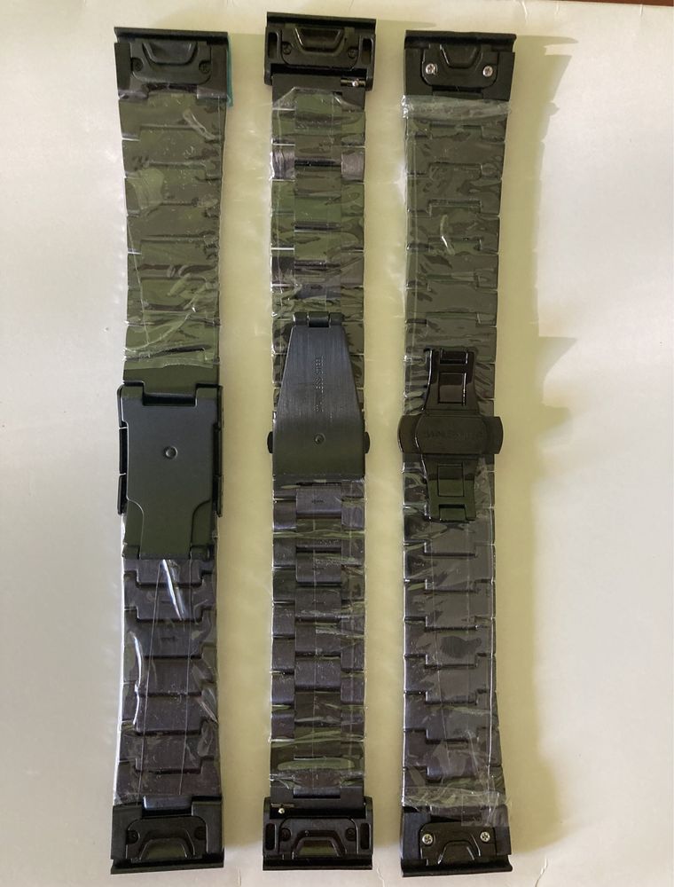 Металлический ремешок для Garmin fenix 3,5x,6x,7x Descent Mk1, Mk2