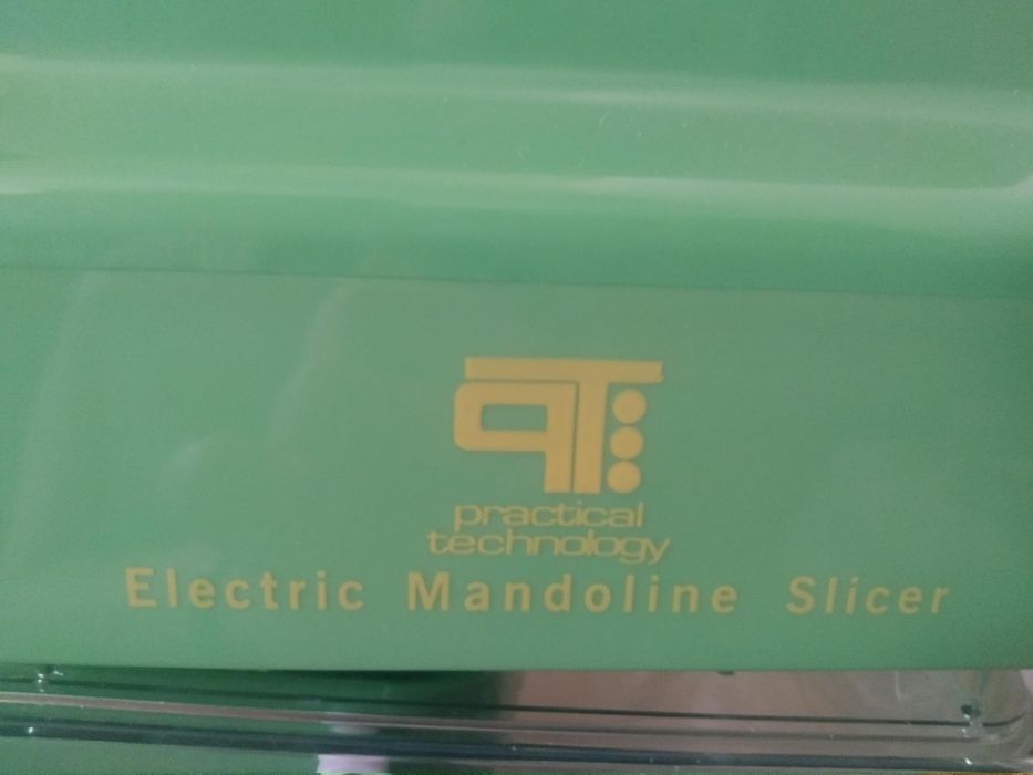 Fatiador elétrico de Mandoline com recipiente