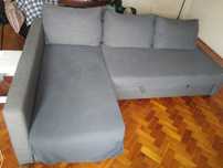 Sofá, chaise longue e cama dupla, TUDO NUM SÓ!