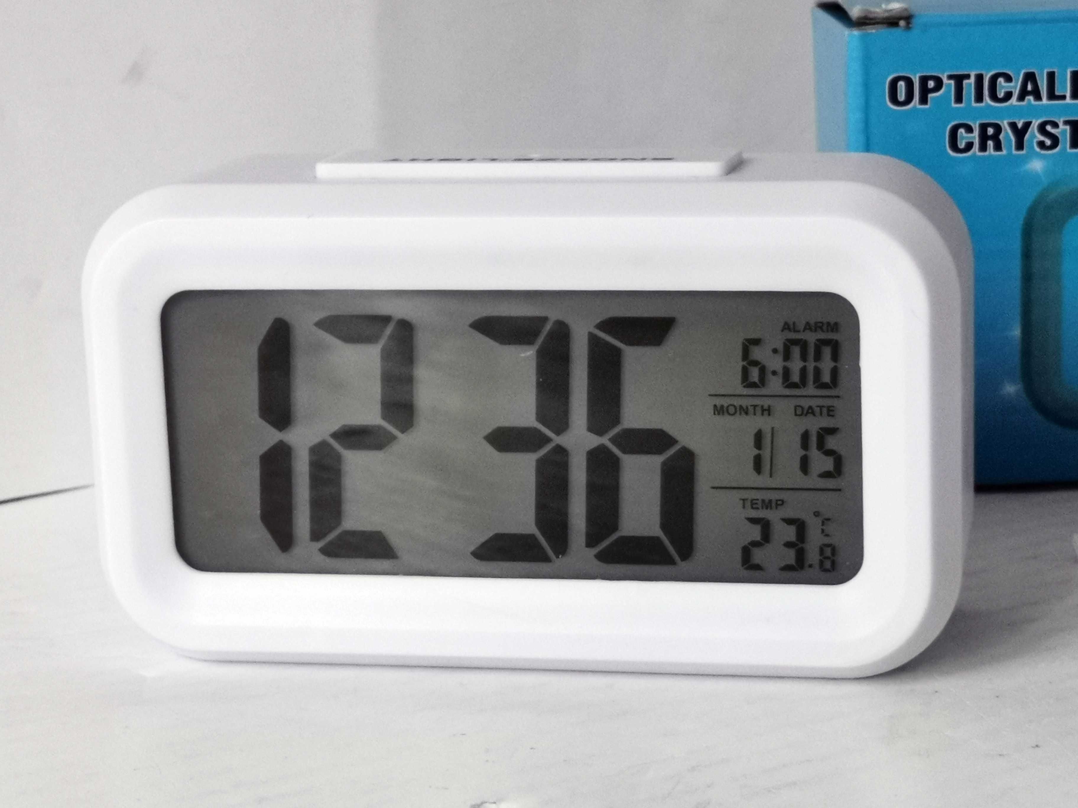 Budzik Cyfrowy Zegar LED Jsdoin ADLQ0285 Termometr Podświetlenie Alarm