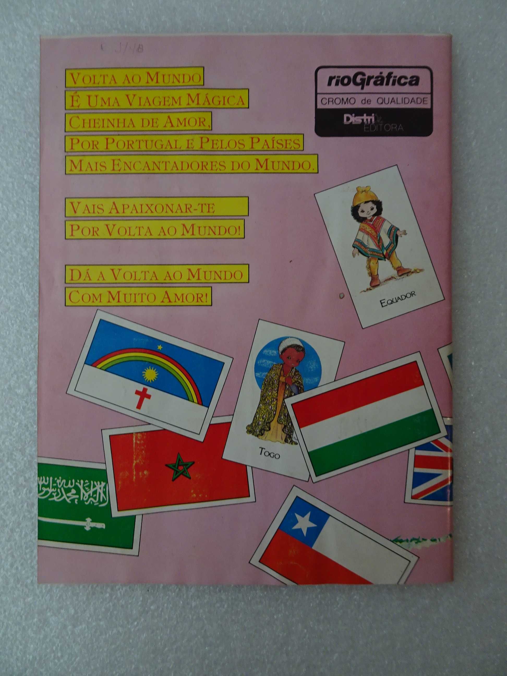 Caderneta de cromos completa Volta ao Mundo - Distri Editora