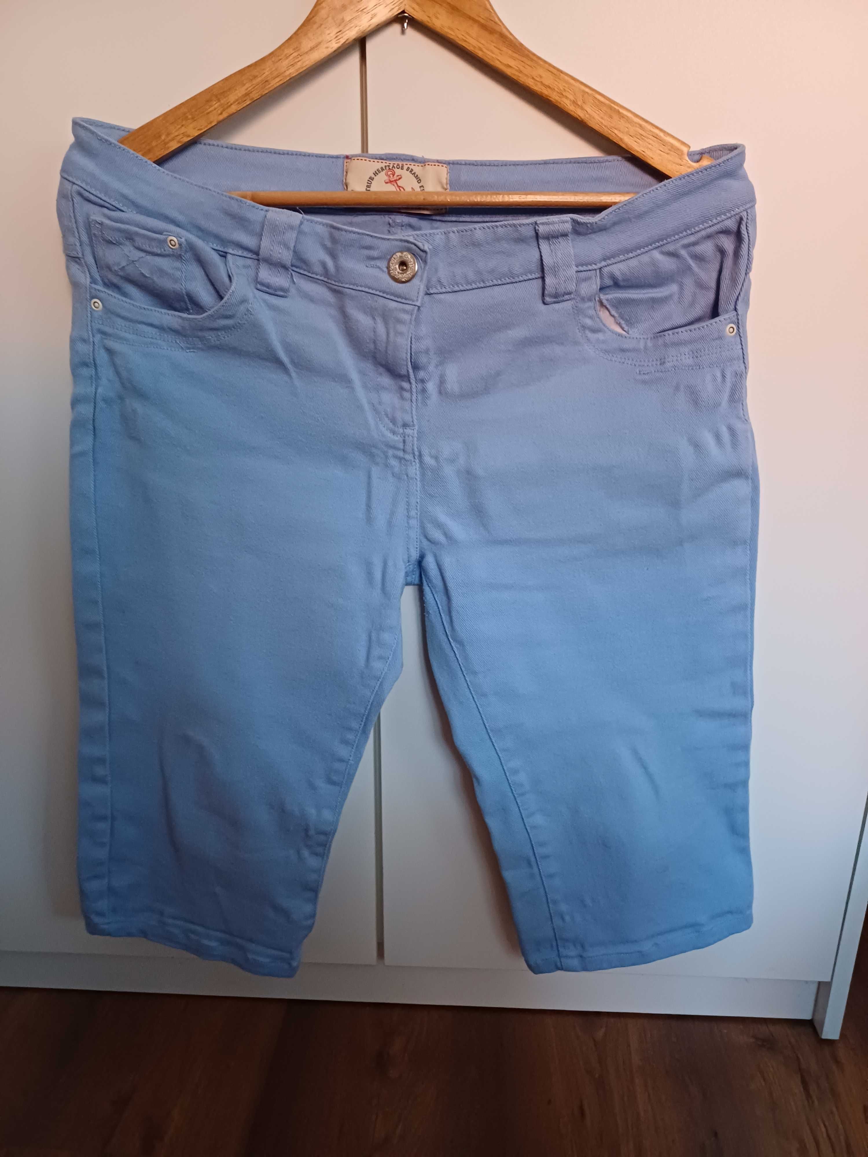 Spodnie rybaczki jeans 42