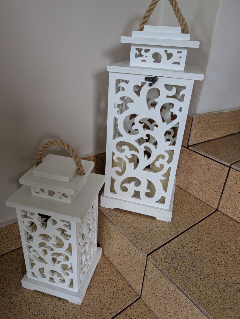 ZESTAW ornament LUSTRO latarnie DONICE stolik ODBIOR!!!