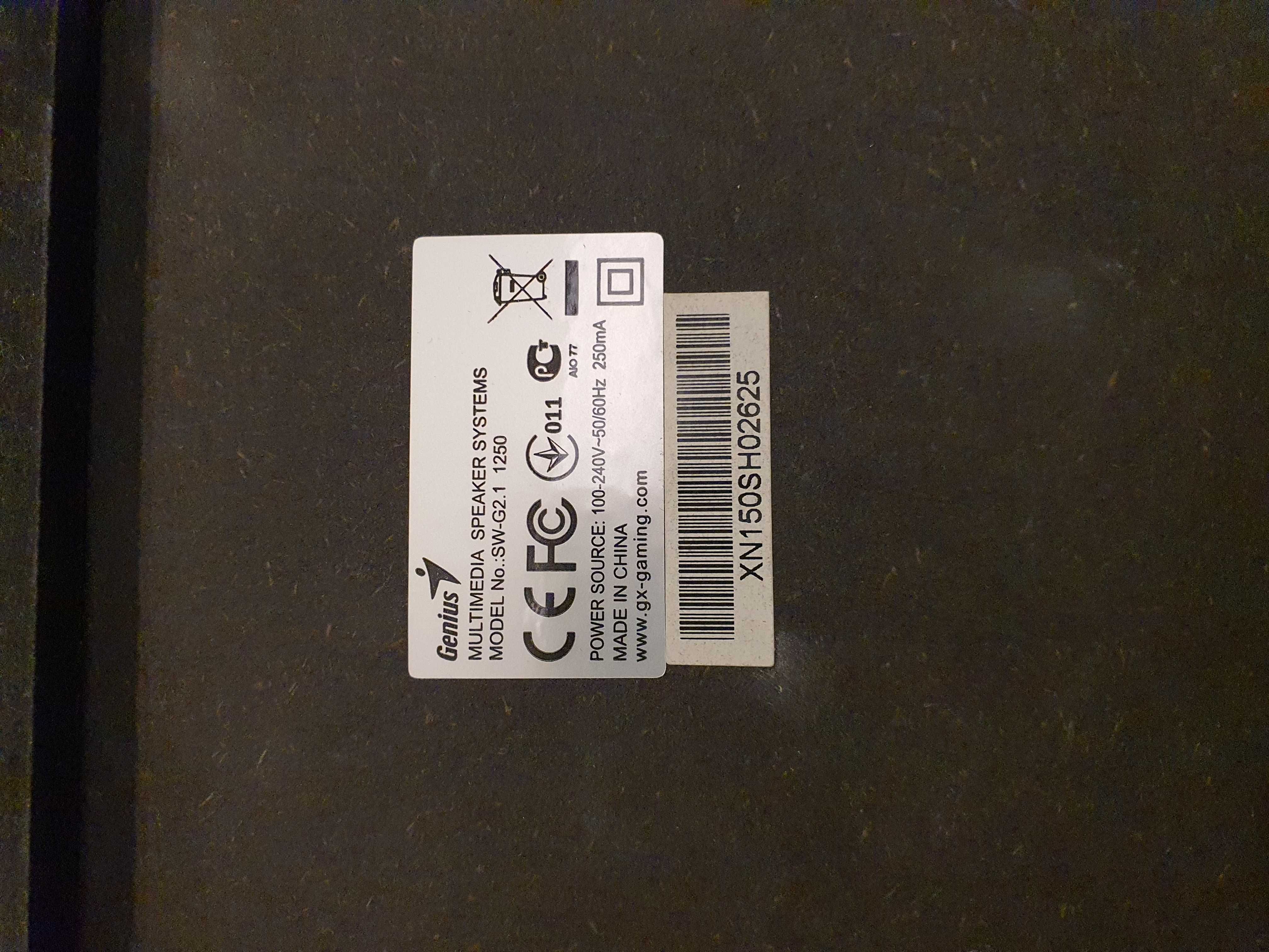 Zestaw głośników Genius SW-G2. 1 1250