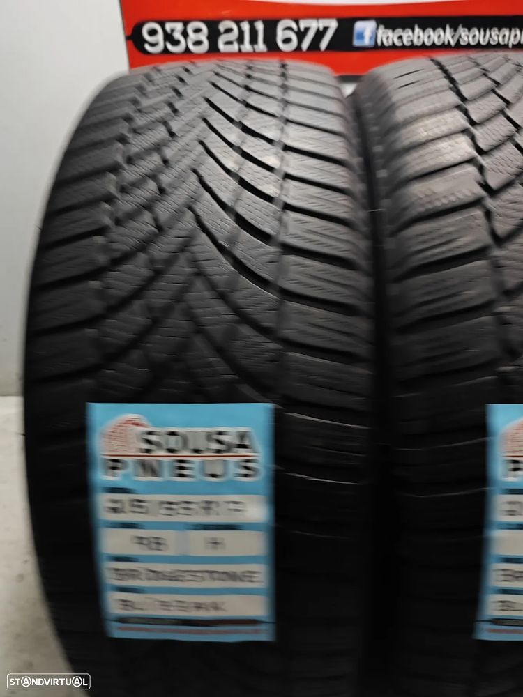 2 pneus semi novos 215-55r17 bridgestone - oferta dos portes 110 EUROS