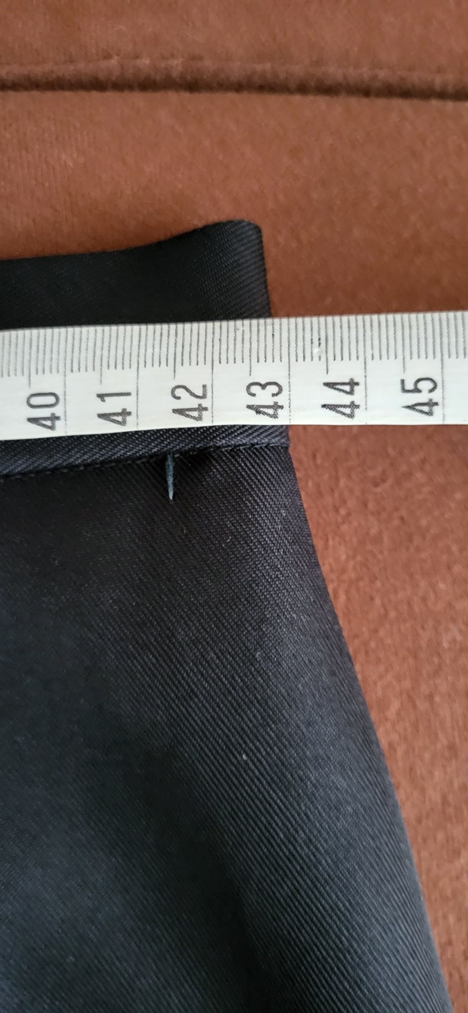 Komplet czarny żakiet i spódnica, r. XL