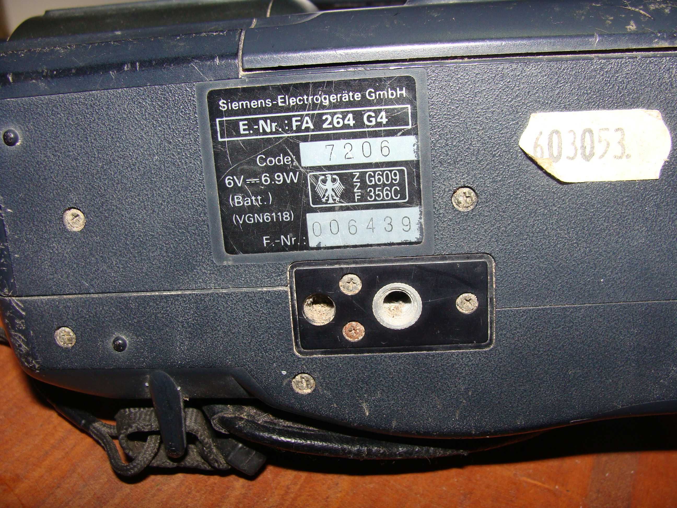 Máquina de Filmar Cassetes - Siemens FA 264