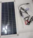 Painel Solar Portátil 10–15W | USB + 12V, p/ Acampamento ou Emergência