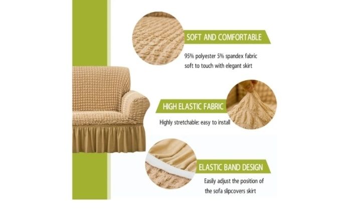 Qubjus
4.0
4,0 na 5 gwiazdek
(251)
Pokrowiec na sofę Qubjus Stretch, z