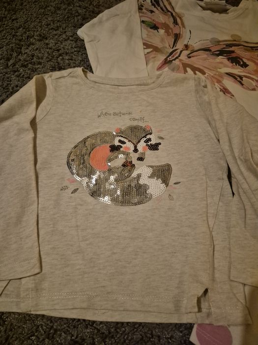 4 bluzeczki dziewczęce 98/104