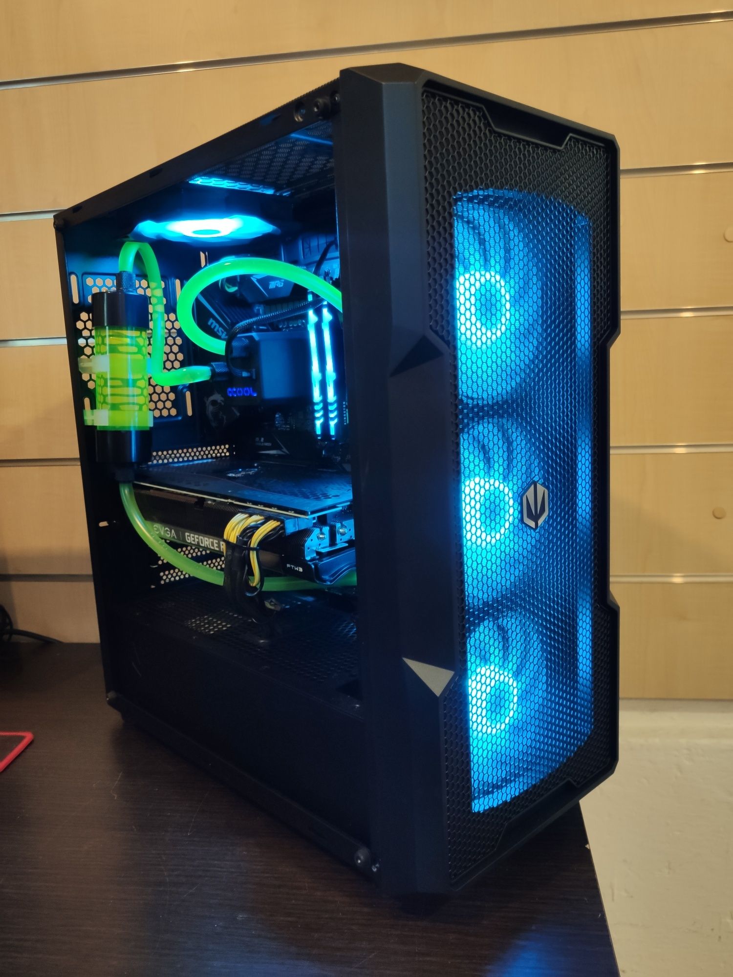 i9-12900K, LED Komputer Do Gier, 32 GB, RTX 2080 Ti, SSD, Win 11, Woda