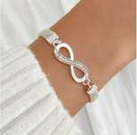 Pulseira Infinito Prateada NOVA
