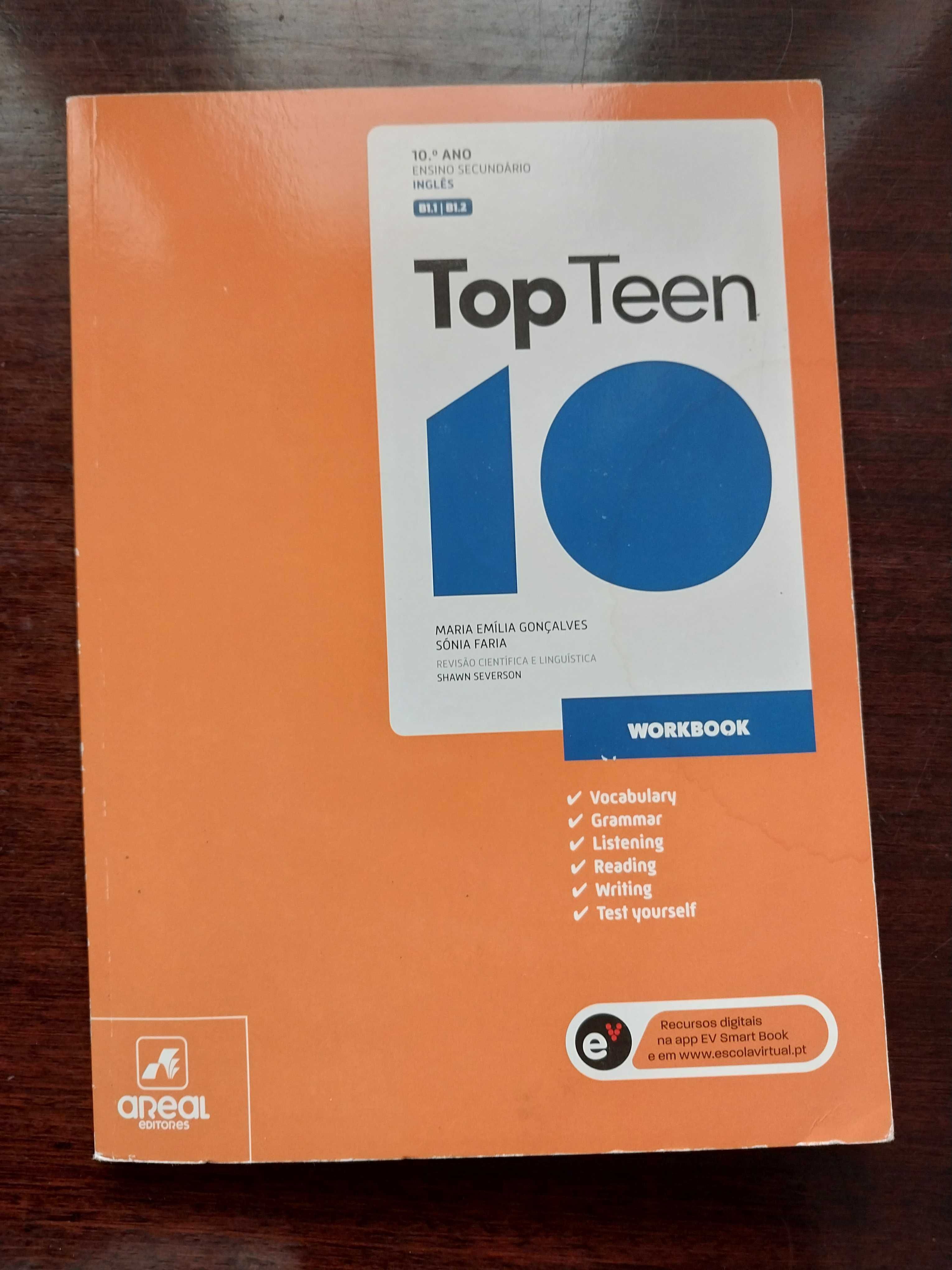 Manual e Caderno de Atividades Ingles Top Teen 10