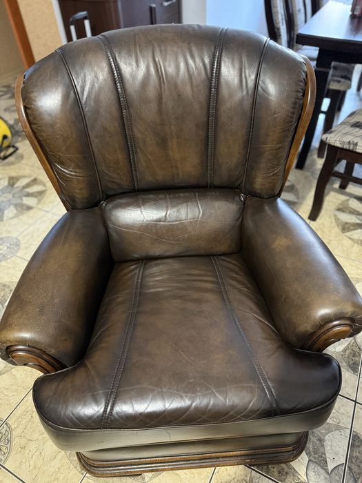 Kanapa i fotele ze skóry