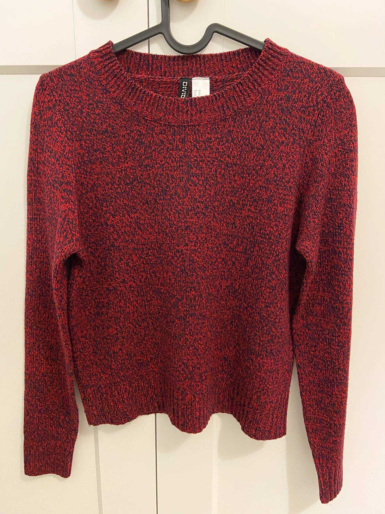 H&M Czerwony sweter XS