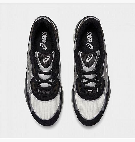 asics gel-nyc running shoes white/black