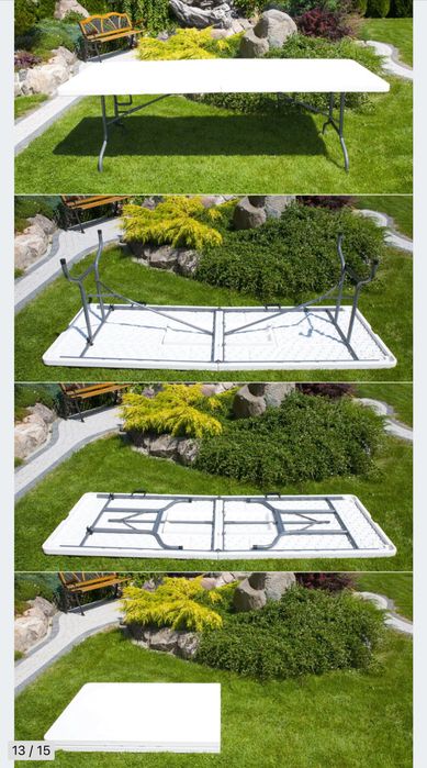 Stół cateringowy bankietowy turystyczny skladany 240x86