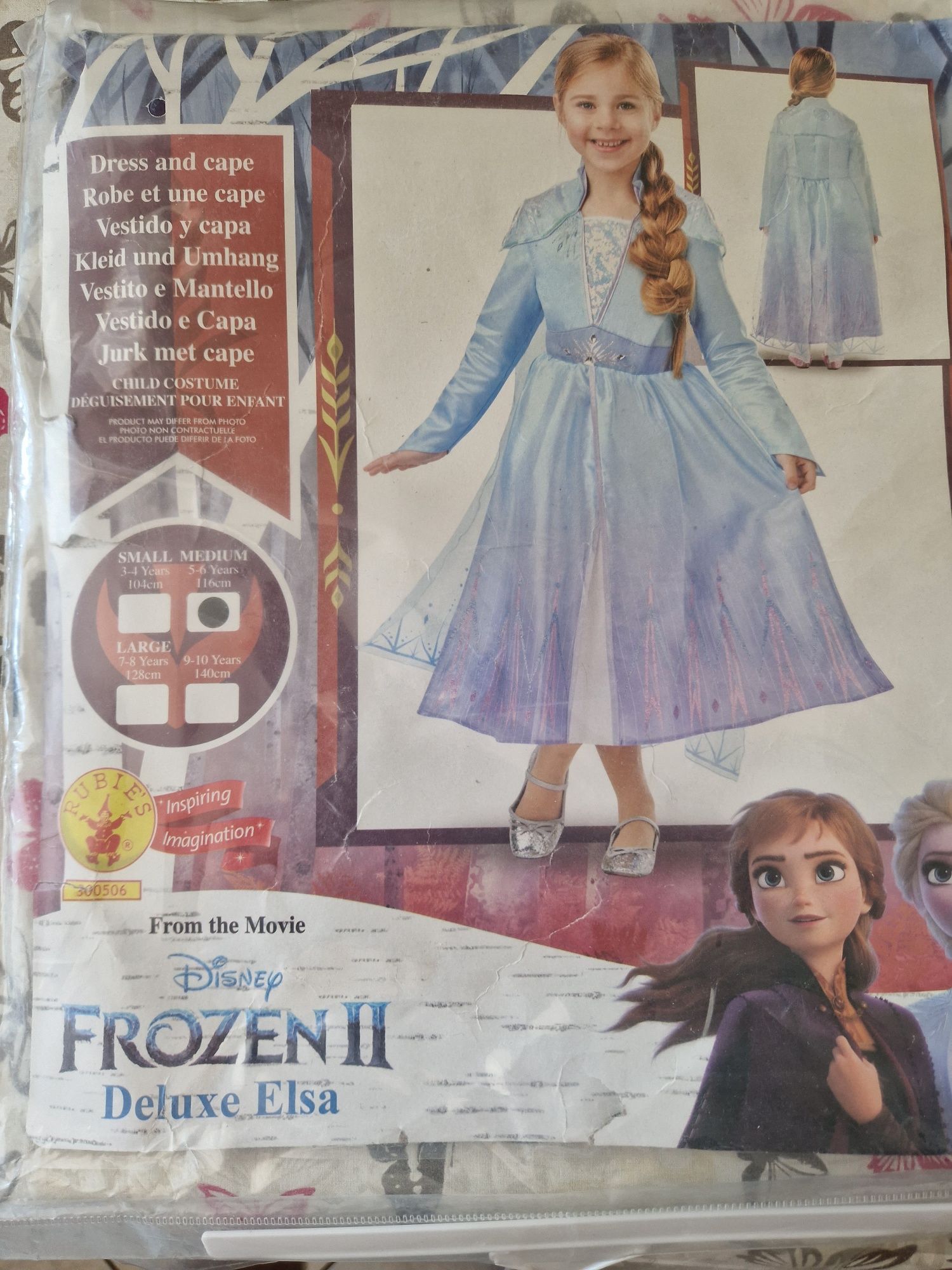 Kostium dla dziewczynki 5-6 lat ,Elsa