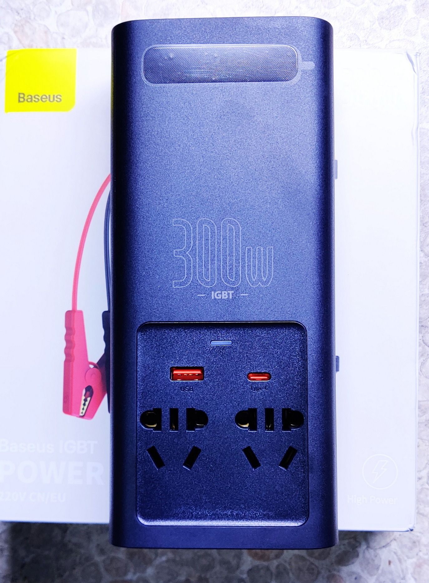 Качественный Инвертор 300Вт Baseus 300W с чистым синусом. Оригинал.