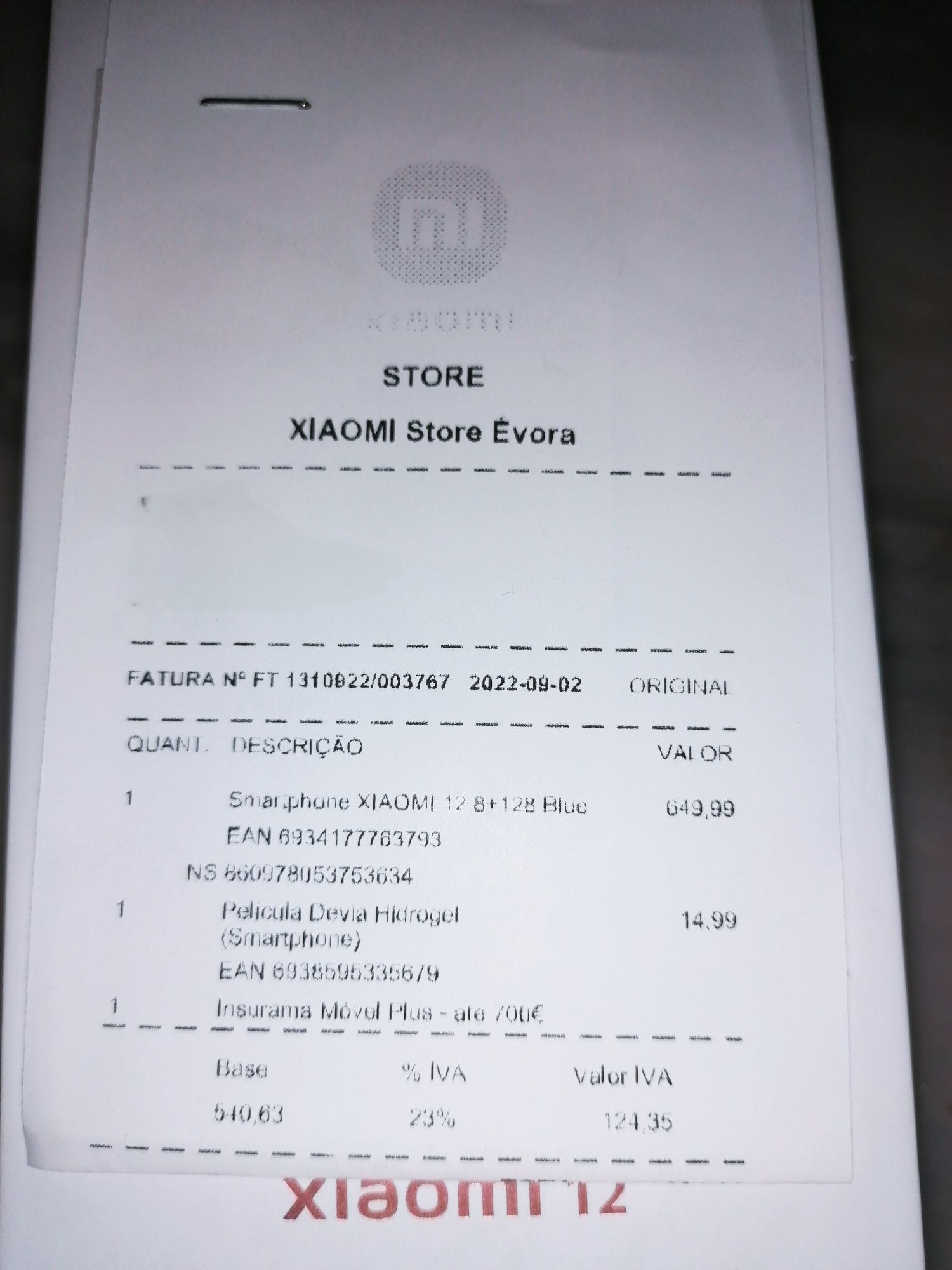 Xiaomi 12  usado