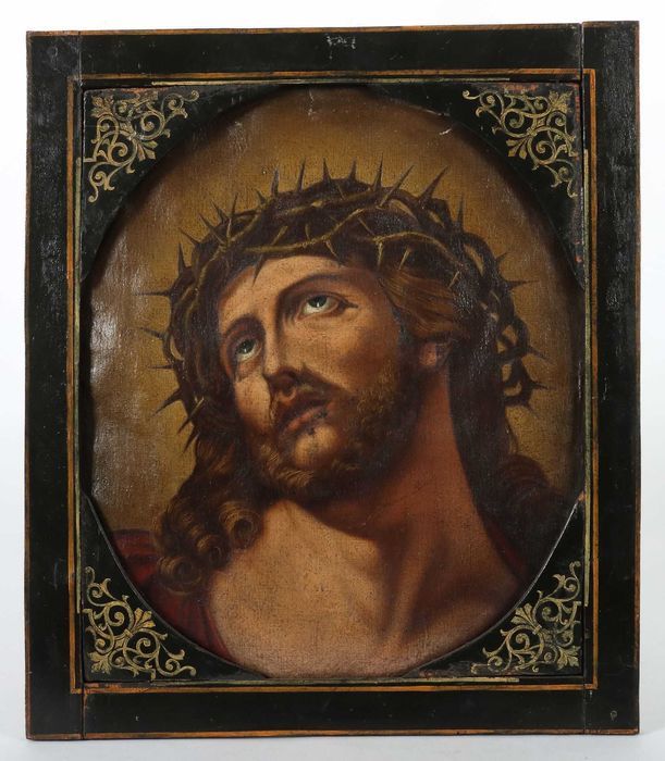 Obraz Jezusa 'Ecce Homo' wg Guido Reni XIX wiek